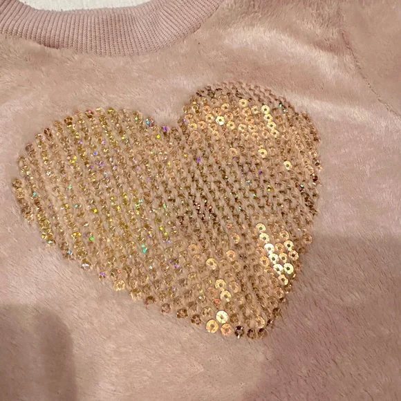 *Bundle 4 for $20 Mix&Match* Just Lizzy Toddler Girls‎ Pink Heart Sweatshirt - Picture 3 of 6